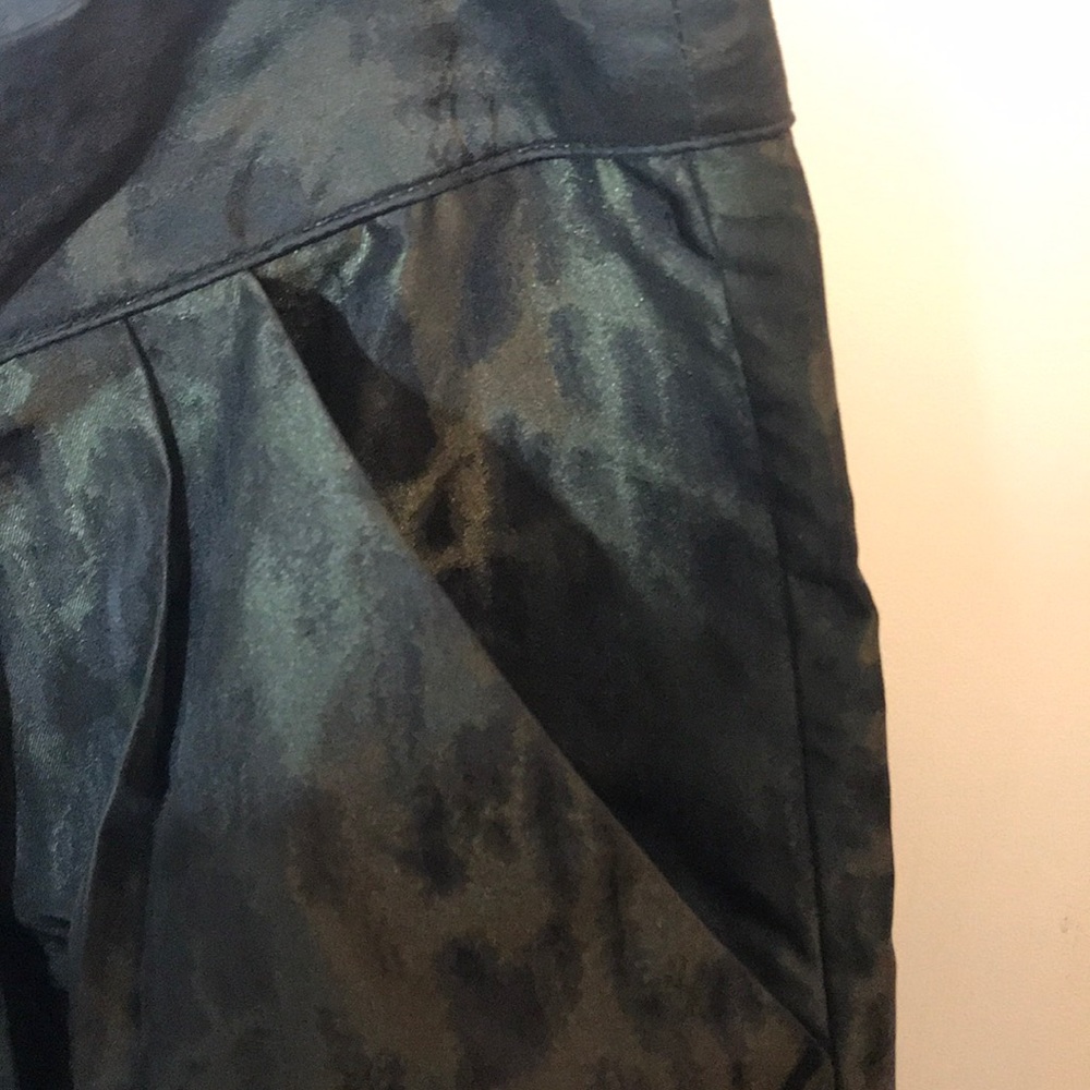 Green and black raffia animal print mini skirt - Picture 5 of 6